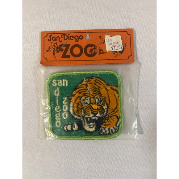 Lion Brothers Company Other - Vintage San Diego Zoo Tiger Iron On Patch Original Packaging Embroidered